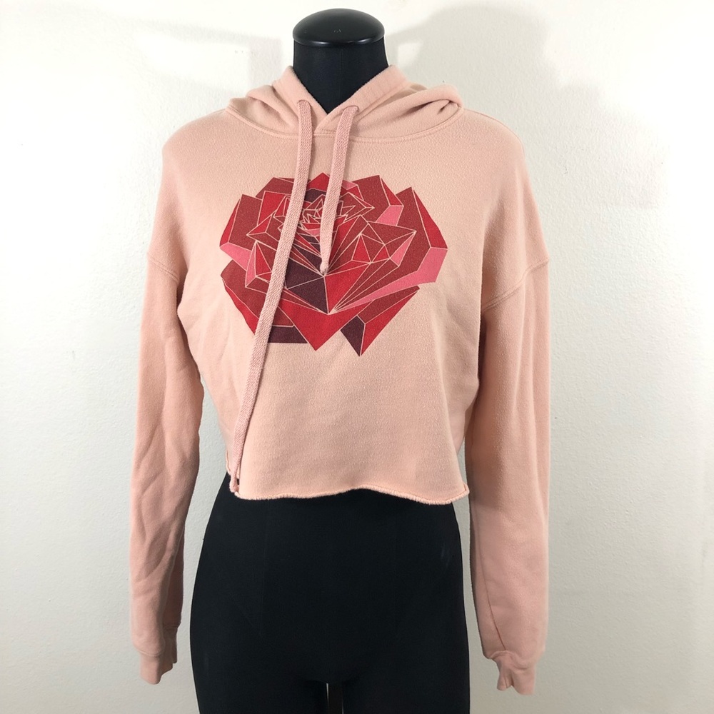 Bella Canvas Julia Micheals Crop Hoodie Sweater